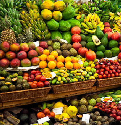 Farmer at market